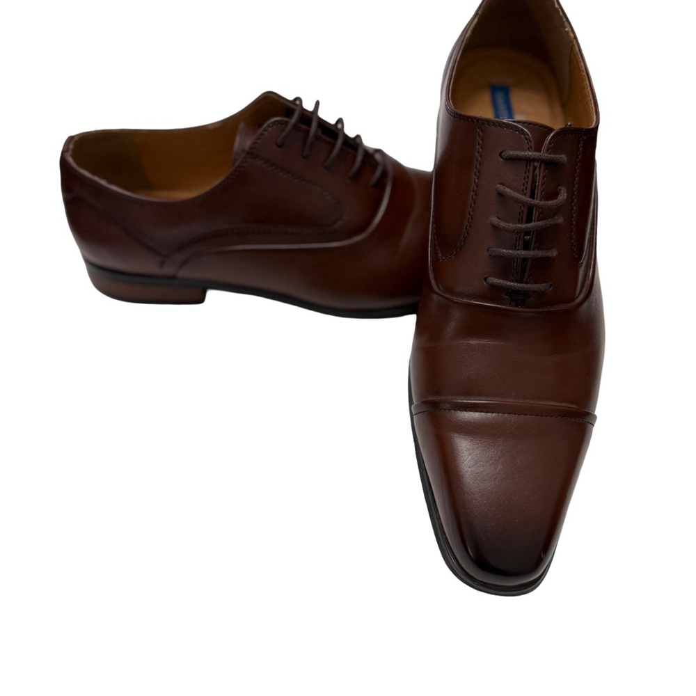Classic Brown Leather Oxford Shoes size 12 Santino Luciano 🔥